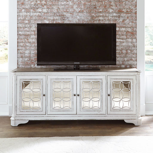 Magnolia Manor - 4 Doors TV Console - White Capital Discount Furniture Home Furniture, Home Decor, Furniture