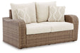Sandy Bloom - Beige - Loveseat W/Cushion Capital Discount Furniture Home Furniture, Furniture Store