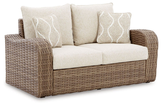 Sandy Bloom - Beige - Loveseat W/Cushion Capital Discount Furniture Home Furniture, Home Decor, Furniture
