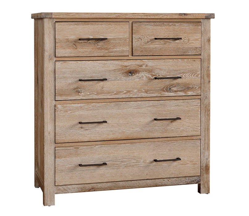 Dovetail - 5-Drawer Standing Dresser - Sun Bleached White Capital Discount Furniture Home Furniture, Furniture Store