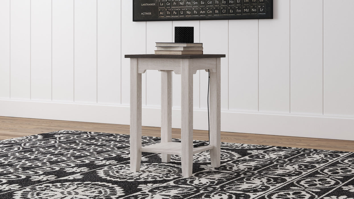 Dorrinson - White / Black / Gray - Chair Side End Table Capital Discount Furniture Home Furniture, Furniture Store