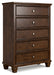 Danabrin - Brown - Five Drawer Chest Capital Discount Furniture Home Furniture, Furniture Store