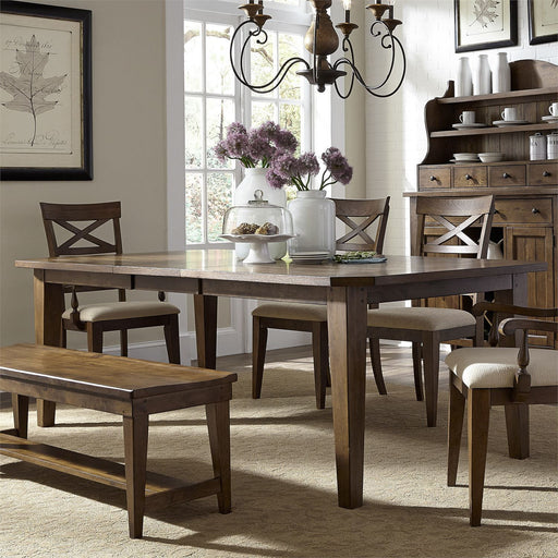 Hearthstone Ridge - Rectangular Leg Table - Dark Brown Capital Discount Furniture Home Furniture, Furniture Store
