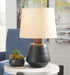 Ancel - Black / Brown - Metal Table Lamp Capital Discount Furniture Home Furniture, Furniture Store