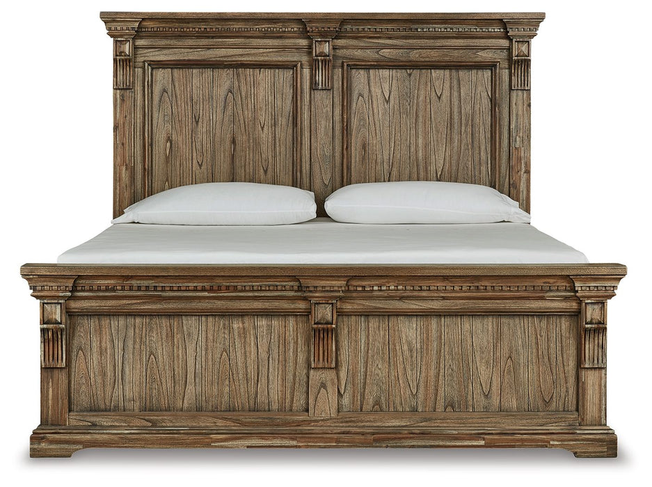 Markenburg - Brown - 7 Pc. - Dresser, Mirror, Queen Panel Bed, 2 Nightstands