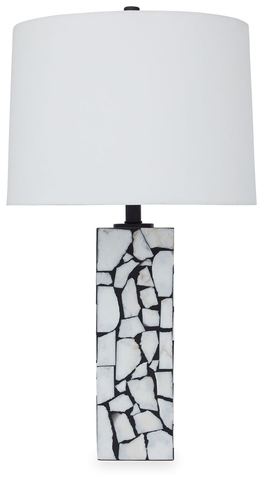 Macaria - White / Black - Marble Table Lamp Capital Discount Furniture Home Furniture, Home Decor, Furniture