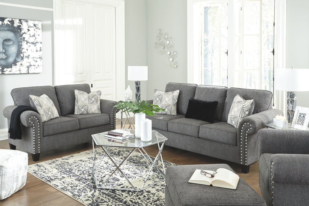 Agleno - Charcoal - 2 Pc. - Sofa, Loveseat Capital Discount Furniture Home Furniture, Furniture Store