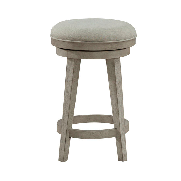 Ivy Hollow - Upholstered Swivel Stool - White Capital Discount Furniture Home Furniture, Furniture Store