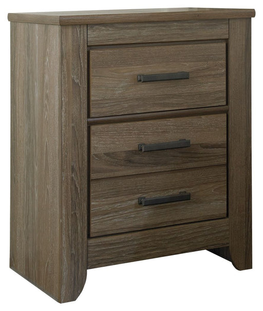 Zelen - Warm Gray - Two Drawer Night Stand Capital Discount Furniture Home Furniture, Home Decor, Furniture