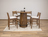 Tiza - Bistro Table - Peanut Brown / Chalk Colors Capital Discount Furniture Home Furniture, Furniture Store