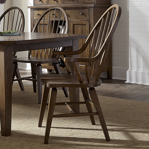 Hearthstone Ridge - Windsor Back Arm Chair Capital Discount Furniture Home Furniture, Furniture Store