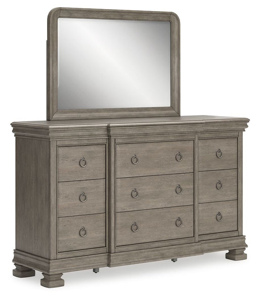 Lexorne - Gray - Dresser And Mirror Capital Discount Furniture Home Furniture, Home Decor, Furniture