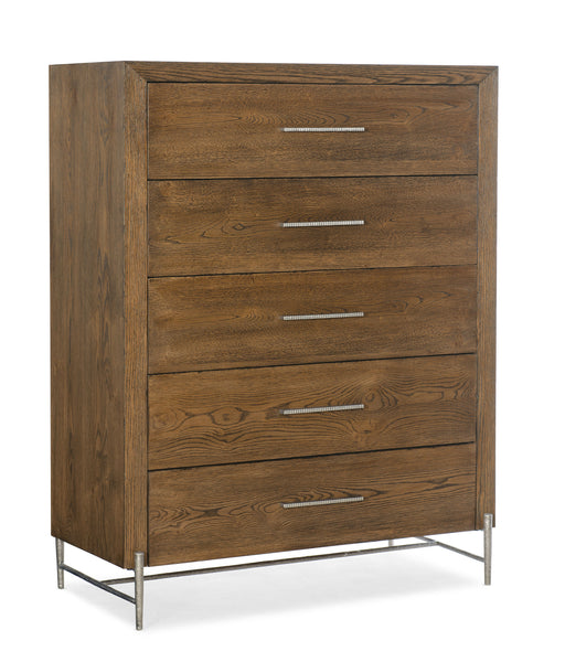 Chapman - 5-Drawer Chest - Brown, Light Capital Discount Furniture Home Furniture, Furniture Store