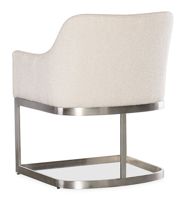 Modern Mood - Upholstered Arm Chair With Metal Base - Beige Capital Discount Furniture Home Furniture, Furniture Store