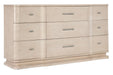 Nouveau Chic - Nine Drawer Dresser - Light Brown Capital Discount Furniture Home Furniture, Furniture Store