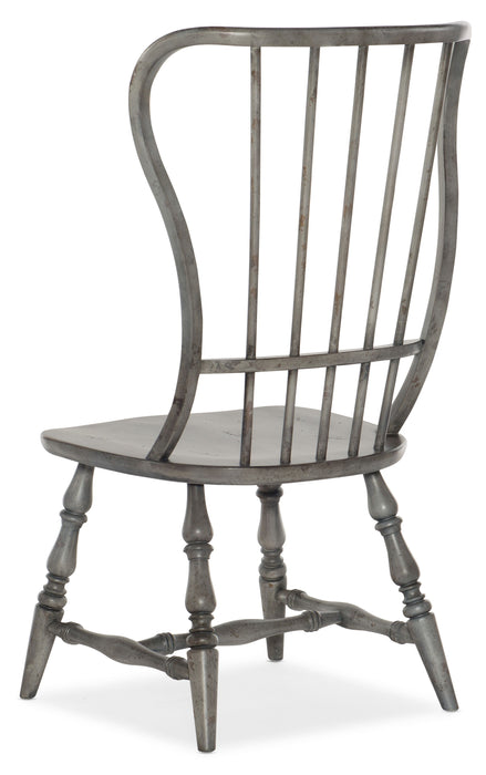 Ciao Bella - Spindle Back Side Chair - Speckled Gray