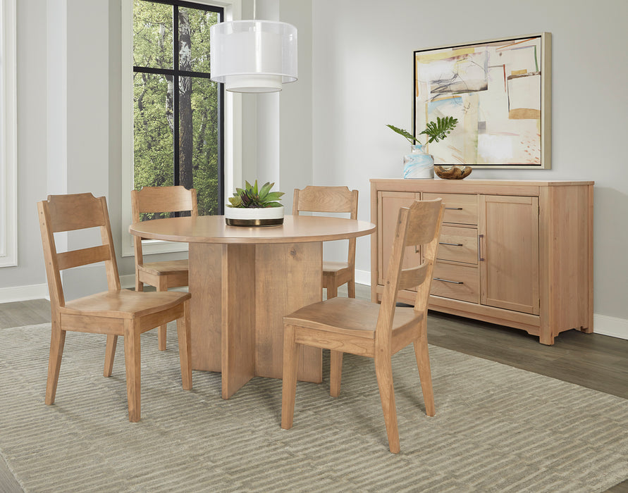 Crafted Cherry - Three Drawer Two Door Server Capital Discount Furniture Home Furniture, Furniture Store