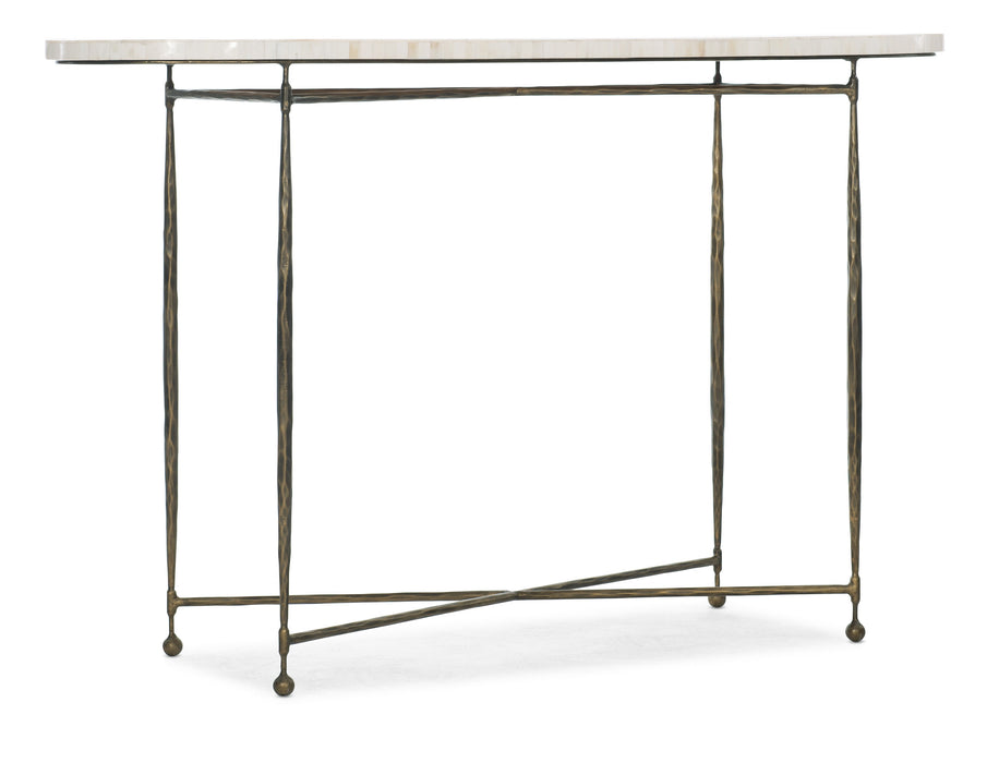 Commerce And Market - Console Table - Dark Gray / Beige
