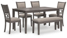 Wrenning - Gray - Dining Room Table Set (Set of 6) Capital Discount Furniture Home Furniture, Furniture Store