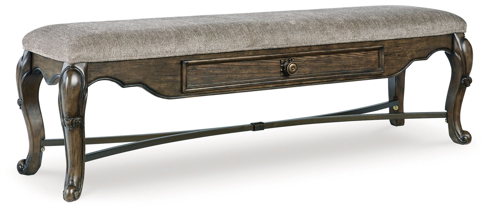 Maylee - Dark Brown - Upholstered Storage Bench Capital Discount Furniture Home Furniture, Furniture Store