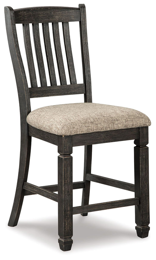 Tyler - Black / Grayish Brown - Upholstered Barstool Capital Discount Furniture Home Furniture, Furniture Store