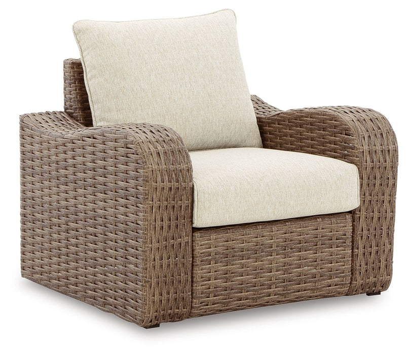 Sandy Bloom - Beige - Lounge Chair W/Cushion Capital Discount Furniture Home Furniture, Furniture Store