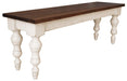 Rock Valley - Bench - White Capital Discount Furniture Home Furniture, Furniture Store
