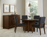 Crafted Cherry - Dining Table With Wood Pedestal Capital Discount Furniture Home Furniture, Furniture Store