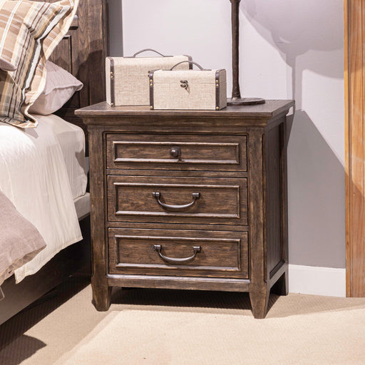Paradise Valley - Nightstand With Charging Station - Dark Brown Capital Discount Furniture Home Furniture, Furniture Store