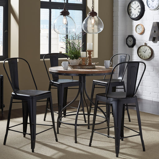 Vintage Series - 5 Piece Gathering Table Set - Black - Bow Back Chairs Capital Discount Furniture Home Furniture, Furniture Store