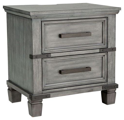 Russelyn - Gray - Two Drawer Night Stand Capital Discount Furniture Home Furniture, Furniture Store