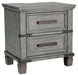 Russelyn - Gray - Two Drawer Night Stand Capital Discount Furniture Home Furniture, Furniture Store