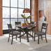 Anglewood - 5 Piece Pedestal Table Set - Dark Brown Capital Discount Furniture Home Furniture, Furniture Store