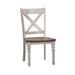 Cottage Lane - X Back Wood Seat Side Chair - White Capital Discount Furniture Home Furniture, Home Decor, Furniture