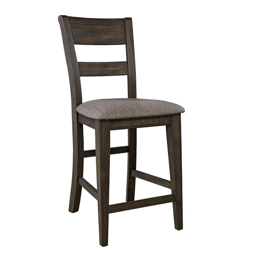 Double Bridge - Splat Back Counter Chair - Dark Brown Capital Discount Furniture Home Furniture, Furniture Store