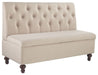 Gwendale - Light Beige - Storage Bench Capital Discount Furniture Home Furniture, Furniture Store