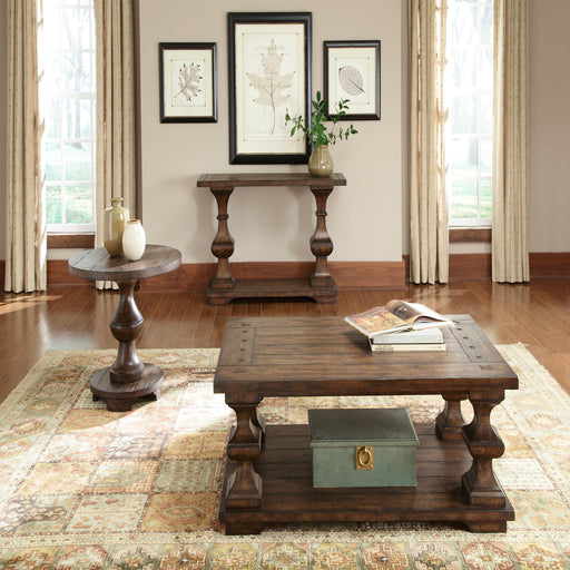 Sedona - 3 Piece Table Set (1 Cocktail 2 End Tables) - Dark Brown Capital Discount Furniture Home Furniture, Furniture Store