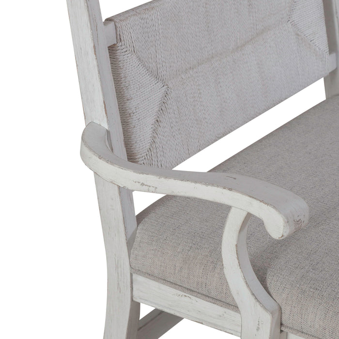 River Place - Panel Back Bench (RTA) - White Capital Discount Furniture Home Furniture, Furniture Store
