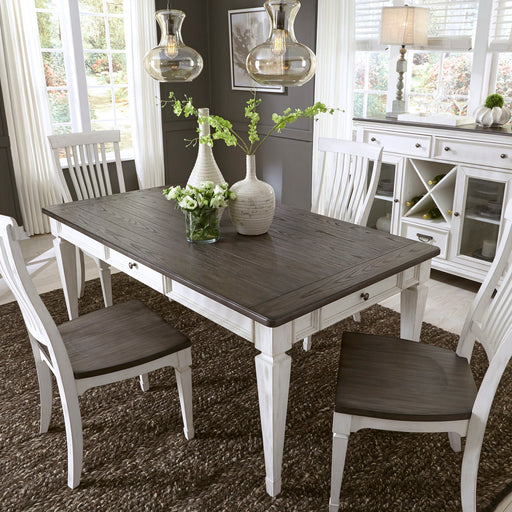 Allyson Park - Rectangular Leg Table - Dark Brown Capital Discount Furniture Home Furniture, Furniture Store