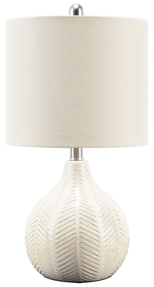 Rainermen - Off White - Ceramic Table Lamp Capital Discount Furniture Home Furniture, Furniture Store