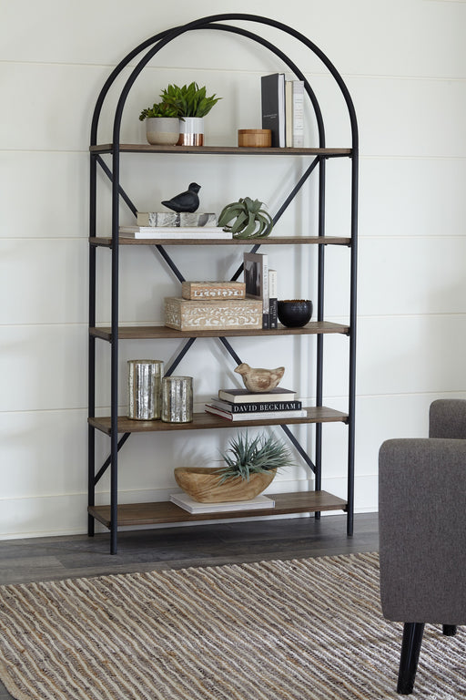 Galtbury - Brown / Black - Bookcase Capital Discount Furniture Home Furniture, Home Decor, Furniture