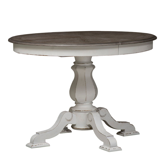 Magnolia Manor - Pedestal Table Set With Upholstered Chairs Capital Discount Furniture Home Furniture, Furniture Store