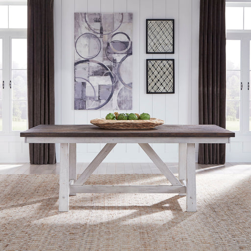 Farmhouse - Fixed Top Trestle Table - White Capital Discount Furniture Home Furniture, Furniture Store
