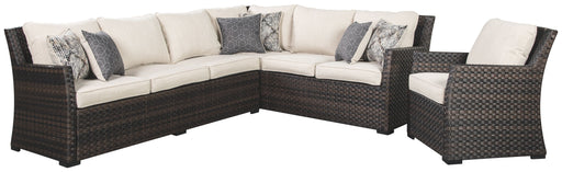 Easy - Dark Brown / Beige - Sofa Sec/chair W/Cush (Set of 3) Capital Discount Furniture Home Furniture, Home Decor, Furniture