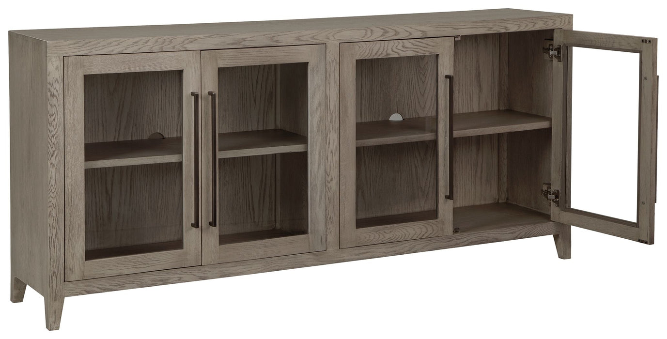Dalenville - Warm Gray - Accent Cabinet - 4 Doors Capital Discount Furniture Home Furniture, Home Decor, Furniture