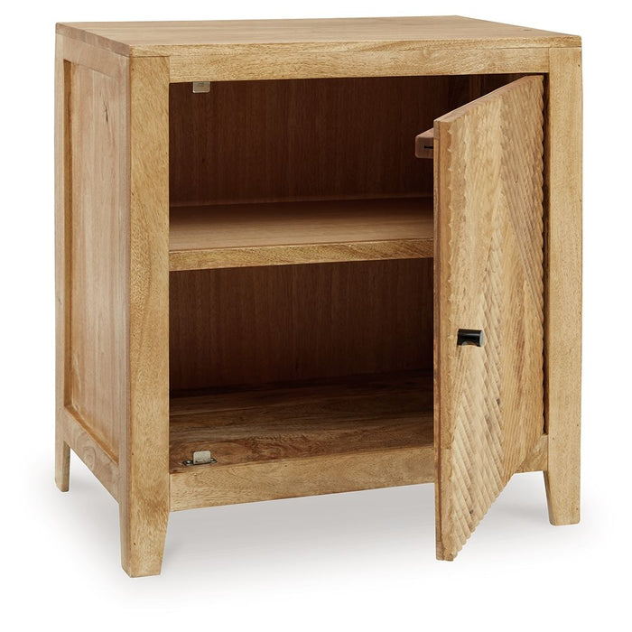 Emberton - Light Brown - Accent Cabinet Capital Discount Furniture Home Furniture, Furniture Store