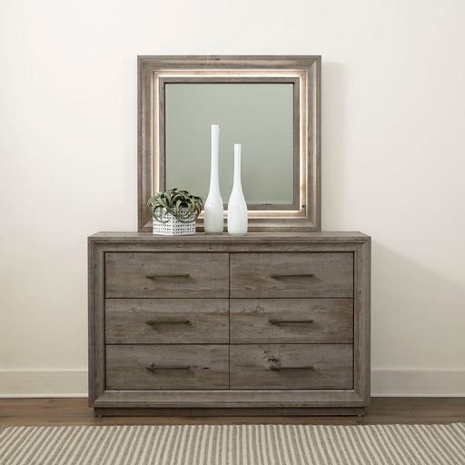 Horizons - Dresser & Mirror - Gray Capital Discount Furniture Home Furniture, Furniture Store