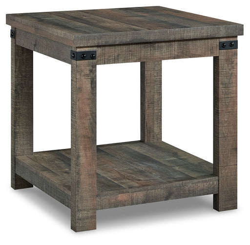Hollum - Rustic Brown - Square End Table Capital Discount Furniture Home Furniture, Furniture Store