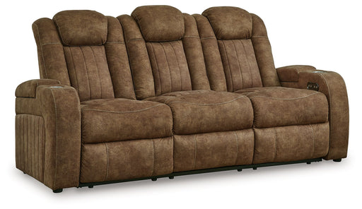 Wolfridge - Brindle - Power Reclining Sofa With Adj Headrest Capital Discount Furniture Home Furniture, Furniture Store