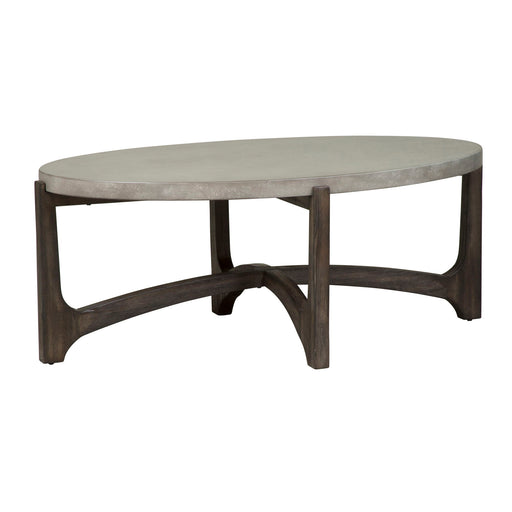 Cascade - Oval Cocktail Table - Dark Brown Capital Discount Furniture Home Furniture, Furniture Store